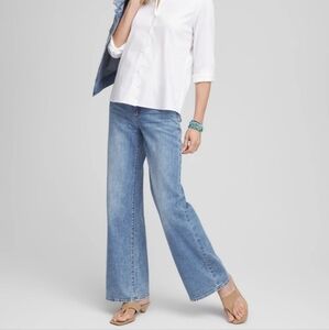 Chico's Soft Wide Led Jeans Size 00R
